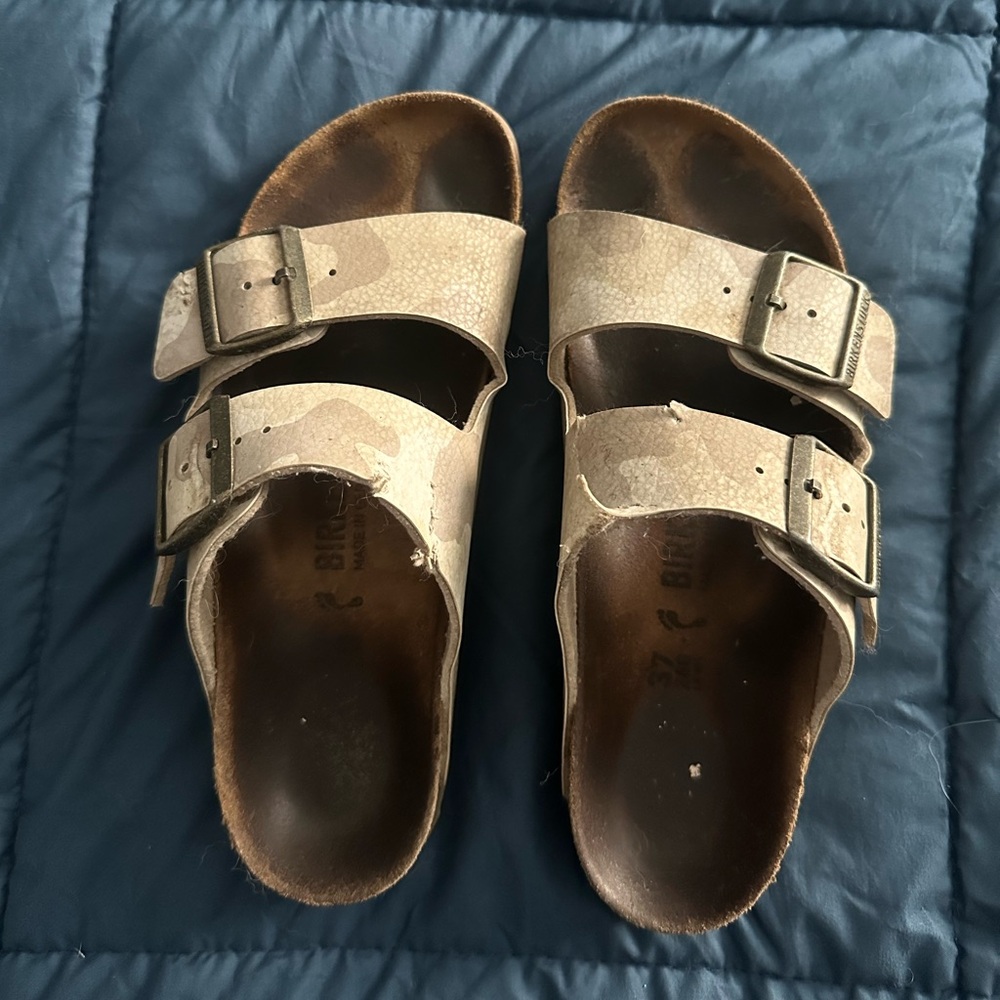 Birkenstock Womens Arizona Sandals - Brown Camouflage